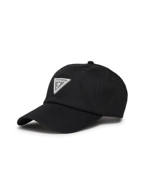 Guess Caoutchouc Triangle Logo Casquette De Baseball Bleu Marine