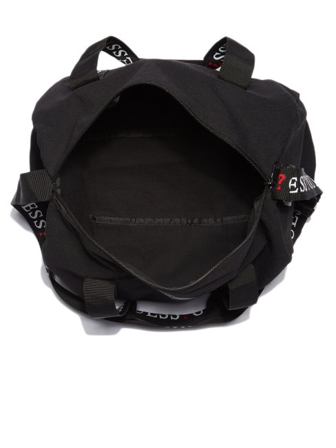 Sac De Sport Noir à Bande Logo Guess