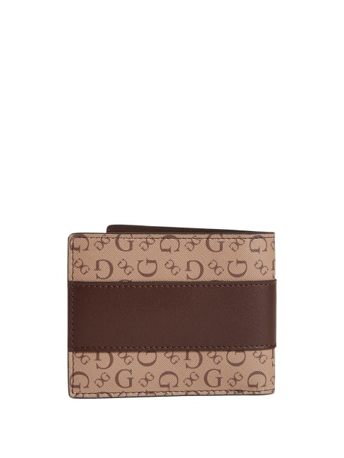 Portefeuille à Deux Volets Et Logo Moka