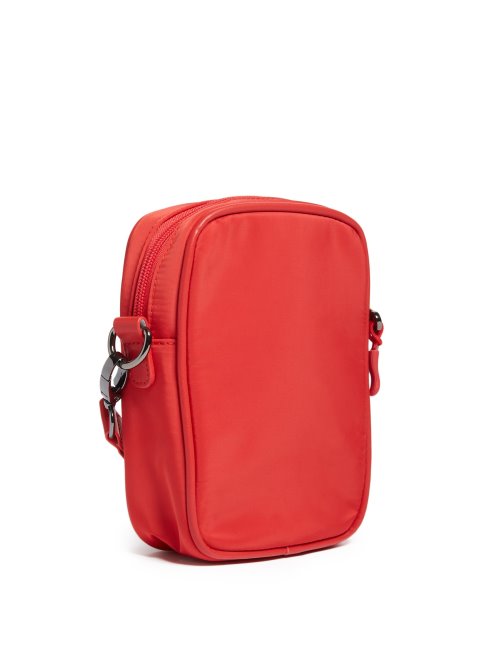 Guess Sac à Bandoulière Logo Mesh Rouge
