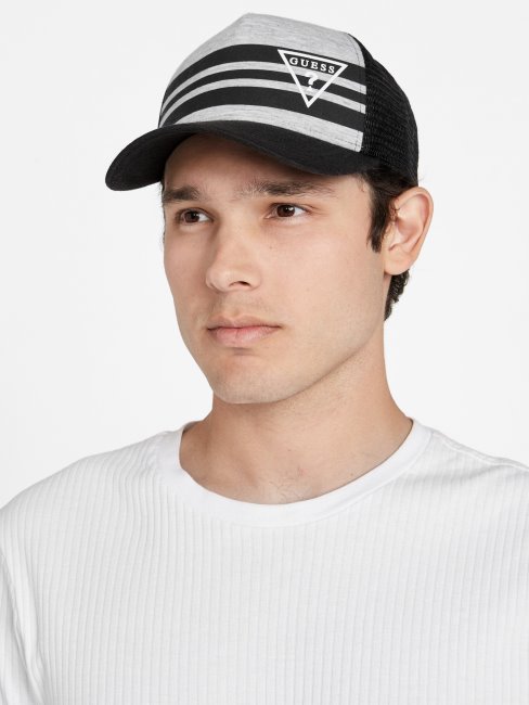 Casquette Trucker Horizon Rayée Guess Gris