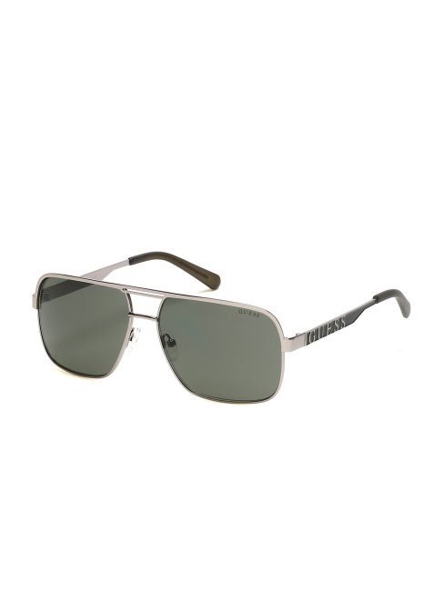 Lunettes De Soleil Navigateur En Métal Olive Guess