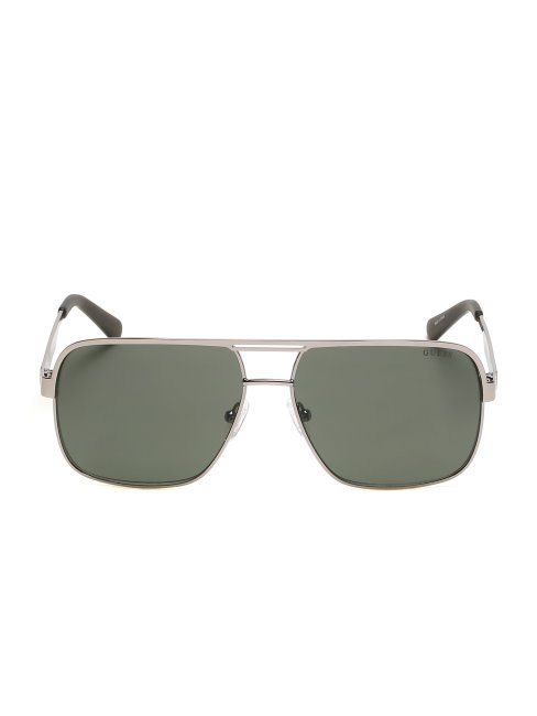 Lunettes De Soleil Navigateur En Métal Olive Guess