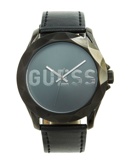 Montre Analogique Guess Gunmetal Et Noire Sans Couleur
