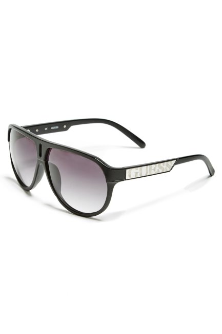 Lunettes De Soleil Aviateur Plastique Guess Multi Noir