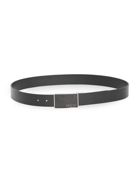 Ceinture à Plaque Logo En émail Guess Noir