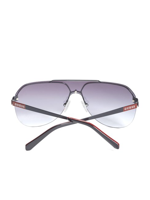 Lunettes De Soleil Bouclier Sans Monture Guess Argent