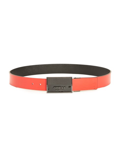 Ceinture à Plaque Logo En émail Guess 603 Rouge