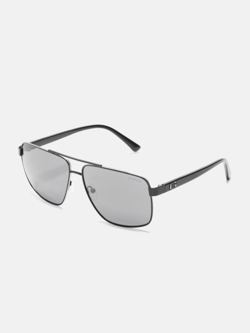 Lunettes De Soleil Navigateur Métal Guess Noir