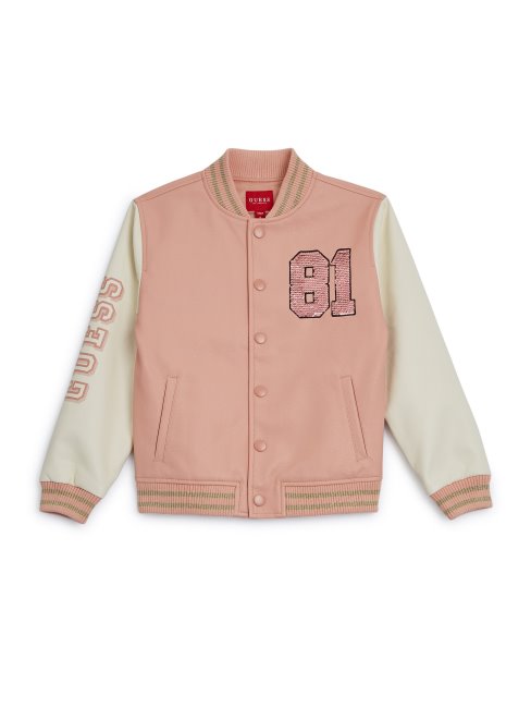 Veste Varsity Logo (7-14) Guess Pêche Rose