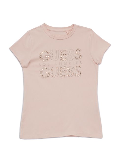 Tee Shirt Guess Logo Strass Kambrie (7-14) Dimrose