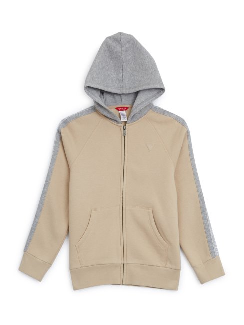 Sweat à Capuche Zippé Taupe Guess Trent (7-16)