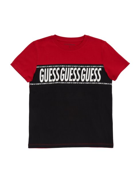 T-shirt Color-block Eco Repper Rouge Rugby (7-16) Guess