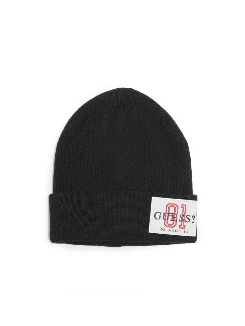 Patch Bonnet Logo Guess Noir