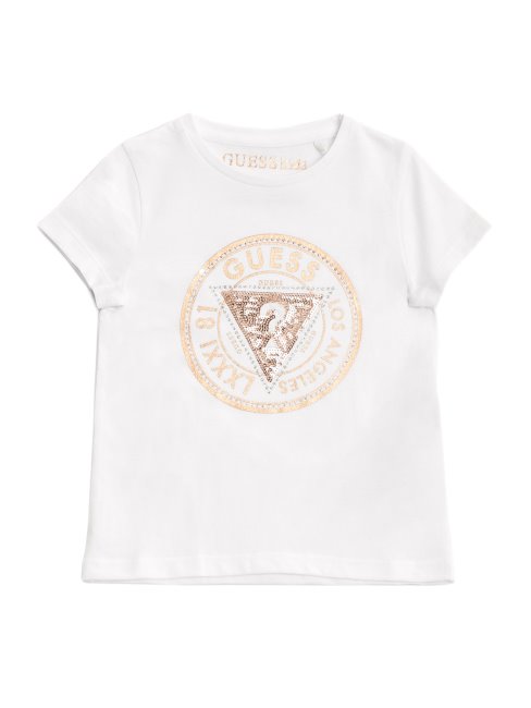 T-shirt Blanc Avec Logo Guess Cheska (7-14)