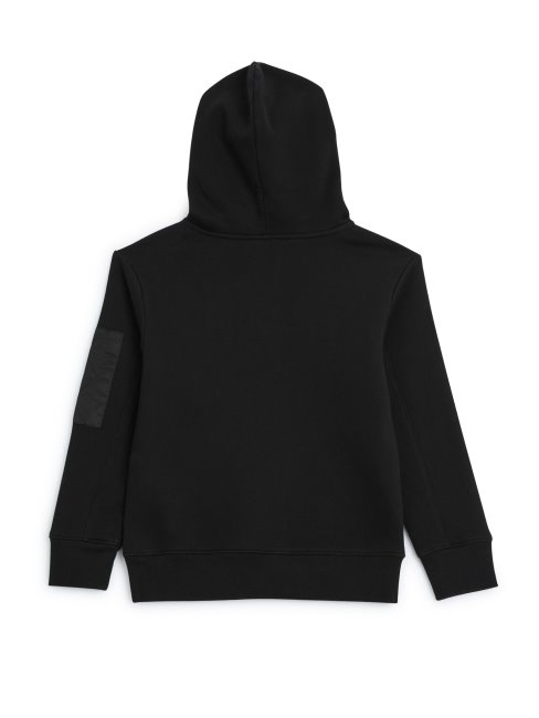 Pull Guess Logan Demi-zip Noir De Jais (7-16)