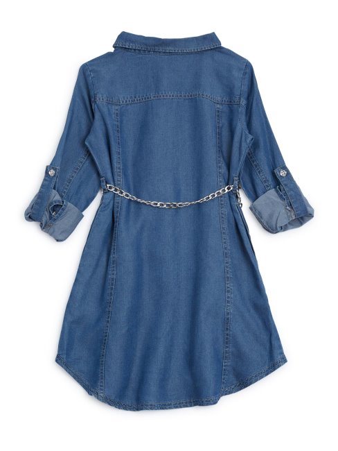 Robe Chemise En Jean Guess Med Stone Abelina (7-14)
