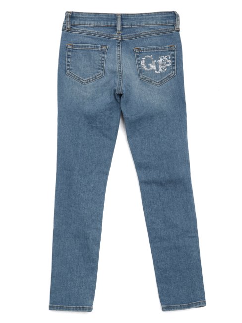 Jean Skinny Effet Vieilli Minime (7-16) Dazed Lotus Dusty Print Guess