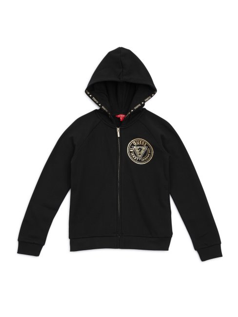 Sweat à Capuche Noir De Jais Avec Logo Baker (7-14)