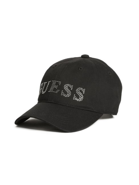 Casquette De Baseball Logo Strass Noir Guess