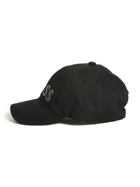 Casquette De Baseball Logo Strass Noir Guess