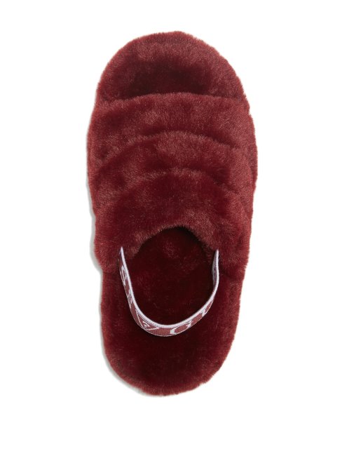 Chaussons En Fausse Fourrure Rozy Wine Guess