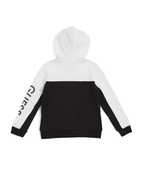 Sweat à Capuche Eco Marcell Zippé Noir Jais (7-16) Guess