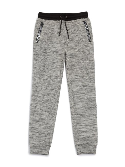 Pantalon De Jogging Zippé Guess Zeke Tech Gris Clair Chiné (7-16)