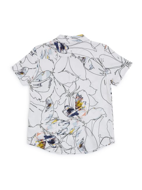 Chemise à Fleurs Grover Blanc Pur (7-16) Guess