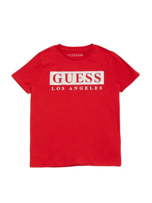 Tee Shirt Guess Greg Logo (2-6) Rouge Universitaire