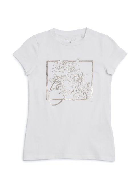T-shirt à Logo Rozie Blanc Pur (7-14) Guess