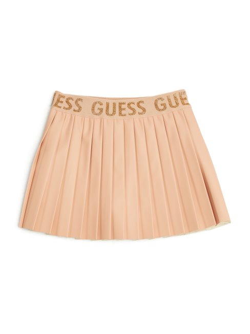 Jupe Plissée Simili Cuir (2-6) Rose Guess