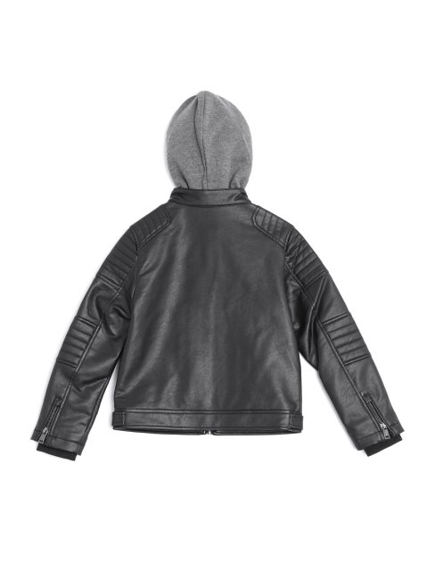 Veste De Moto à Capuche Guess Daniel (2-6) Noir De Jais