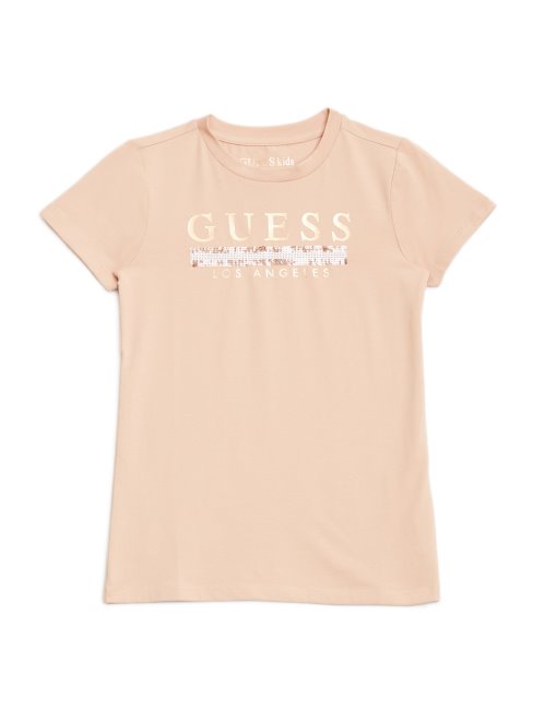 T-shirt à Sequins Sterling Rose Brillant (2-6) Guess