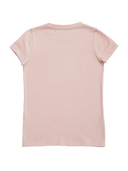 T-shirt Logo Orné De Cheska En Dentelle Rose Guess (7-14)