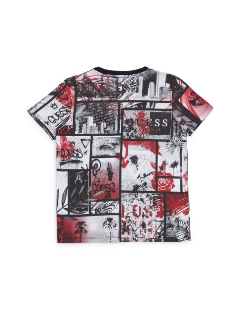 Ronan Collage Tee (7-16) Guess Noir De Jais Multi