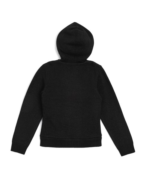Sweat à Capuche Zippé Guess Maria Noir De Jais (7-14)