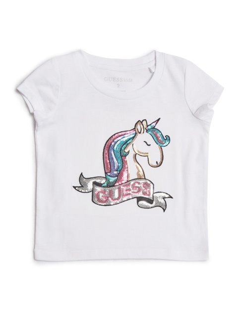 Tee Shirt Licorne Jenni (2-6) Guess True Blanc