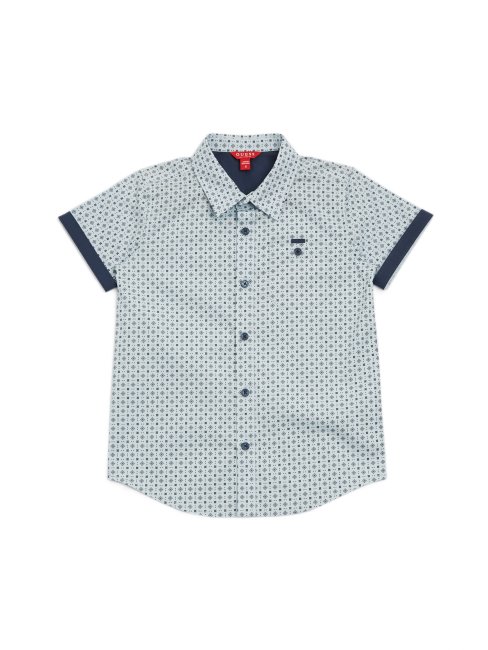 Tee Shirt Guess Marley Geo (7-16) Bleu Délavé