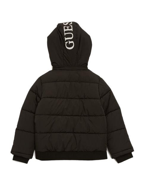 Guess Doudoune à Capuche Noir De Jais (7-16)