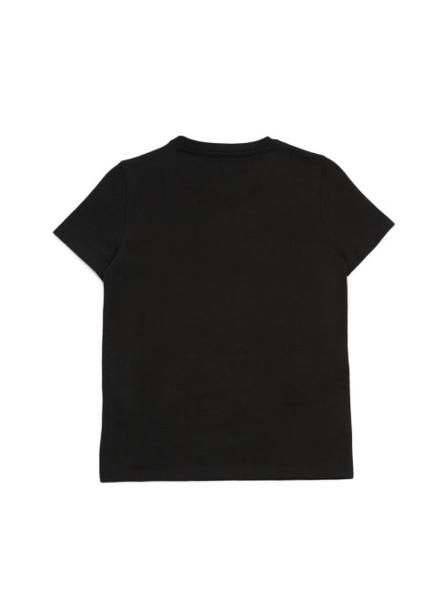 T-shirt à Logo Brodé Harvey (7-16) Guess Noir De Jais