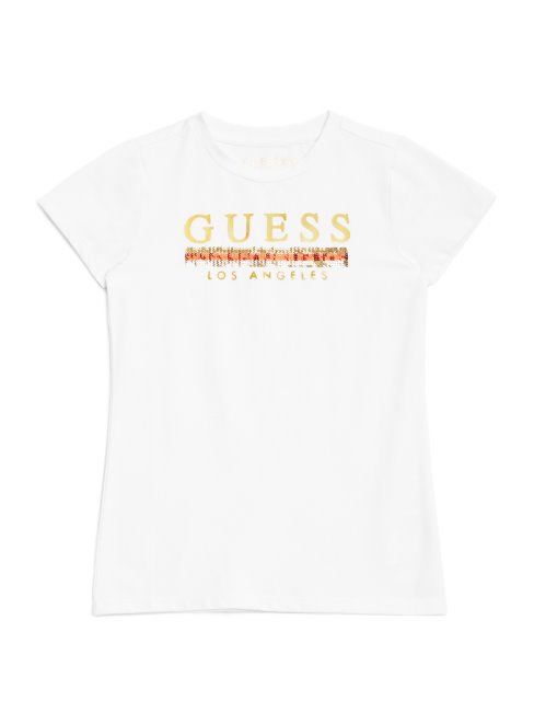 T-shirt à Sequins Sterling (7-14) True White Guess