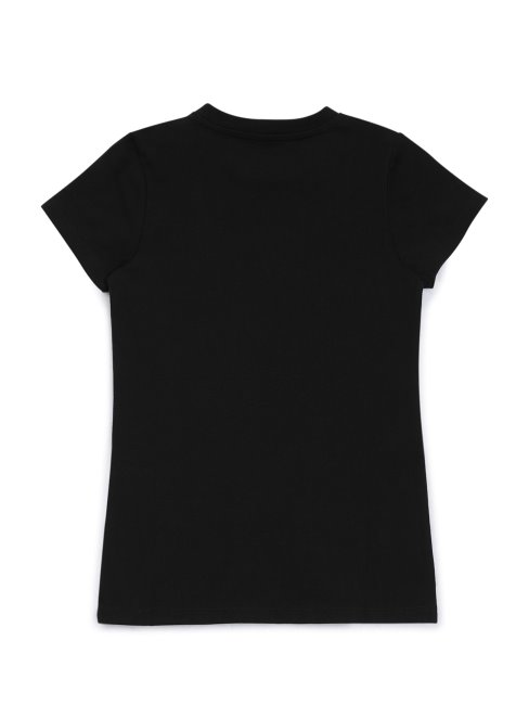 T-shirt à Sequins Sterling Noir De Jais (7-14) Guess
