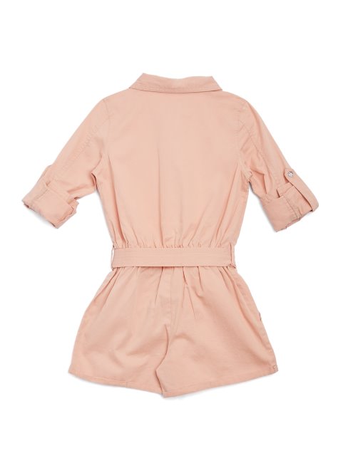 Barboteuse En Denim Du Désert (7-14) Couleur Pêche