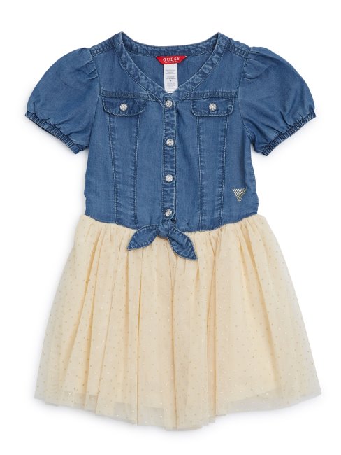 Guess Robe Crème Scintillante (2-6)