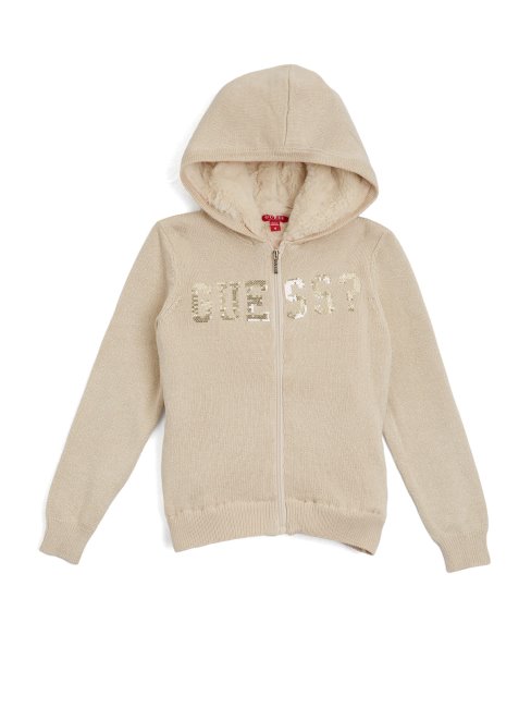 Guess Vanille Blush Maria Sweat à Capuche Zippé (7-14)