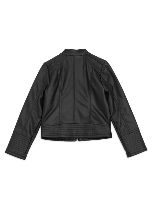 Blouson Moto Simili Cuir (7-14) Noir Jet Guess