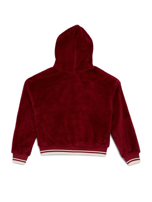 Robby Velour Logo Hoodie (7-14) Rouge Guess