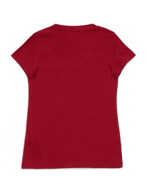 T-shirt à Logo Orné De Cheska Rouge Jus De Betterave (7-14) Guess