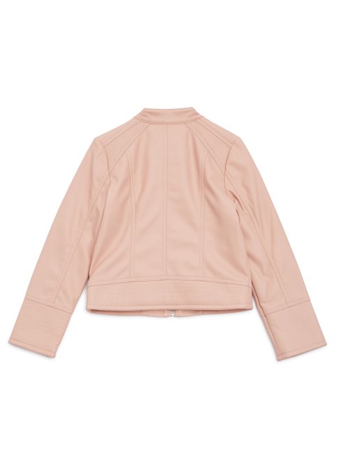 Guess Veste De Moto En Similicuir (7-14) Rose Pêche